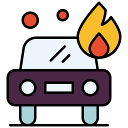 Car Fire  Icon