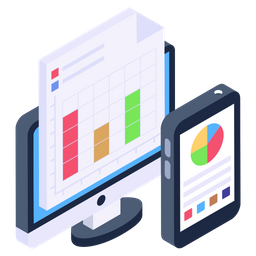 Relatório de dados de negócios  Ícone