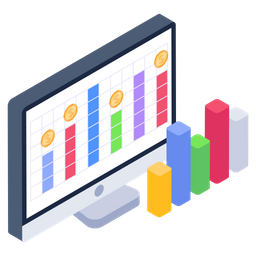 Analytics Display  Icon