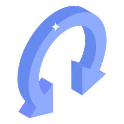 Double Curved Arrows  Icon