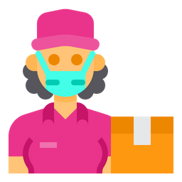 Delivery Woman  Icon