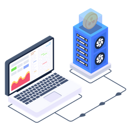 Bitcoin Data Display  Icon