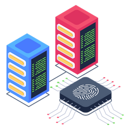 Biometrische Server  Symbol