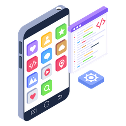 Mobile App Development  Icon