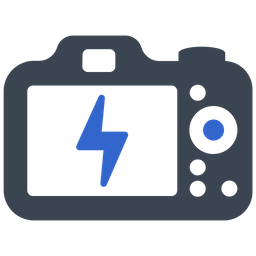 Camera flash on  Icon