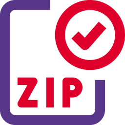 Verifique o arquivo zip  Ícone