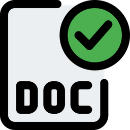 Check Doc File  Icon