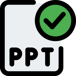 Check Ppt File  Icon