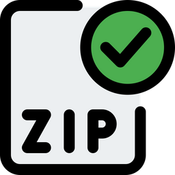 Check Zip File  Icon