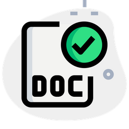 Check Doc File  Icon