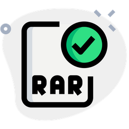 RAR-Datei prüfen  Symbol