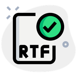 RTF-Datei prüfen  Symbol