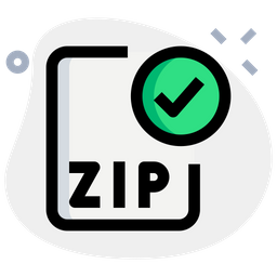 ZIP-Datei prüfen  Symbol