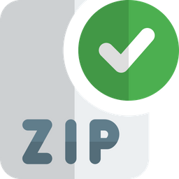 Comprobar el archivo zip  Icono