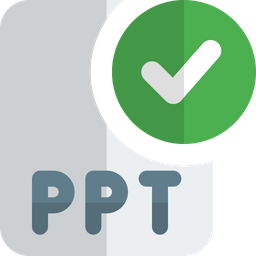 Ppt-Datei prüfen  Symbol