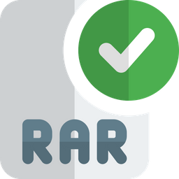 RAR-Datei prüfen  Symbol