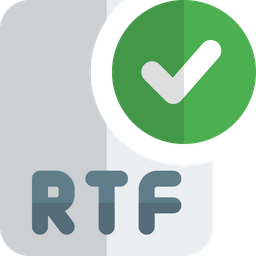 RTF-Datei prüfen  Symbol