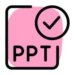 Ppt-Datei prüfen  Symbol