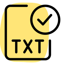 Txt-Datei prüfen  Symbol