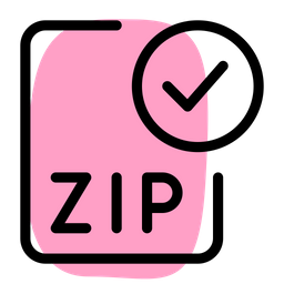 Comprobar el archivo zip  Icono