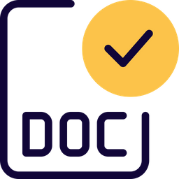 Comprobar el archivo doc  Icono