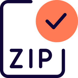 Comprobar el archivo zip  Icono