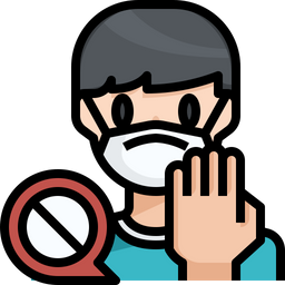 Do Not Touch Your Face Mask  Icon