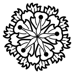 Dekorative Blume  Symbol