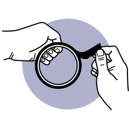 Broken Magnifying Glass  Icon