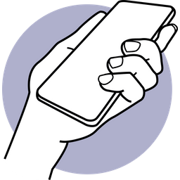 Holding Phone  Icon