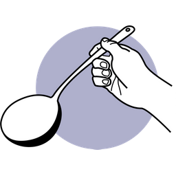 Ladle Holding  Icon