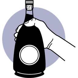 Holding Champagne Bottle  Icon