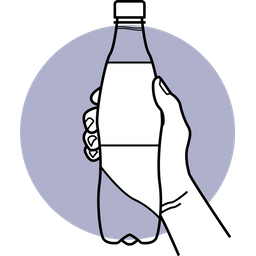 Holding Plastic Bottle  Icon