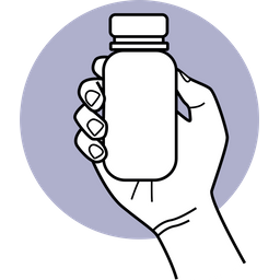 Holding Tablet Bottle  Icon