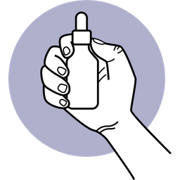 Holding Drop Bottle  Icon