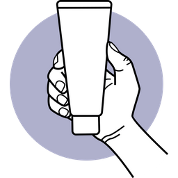 Holding Cream Tube  Icon