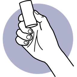 Holding Paper Roll  Icon