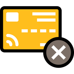 Credit Card Cancel  Icon