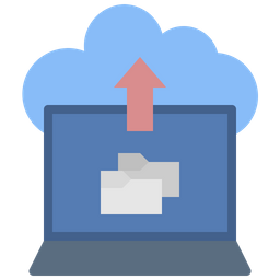 Cloud Folder Upload  Icon