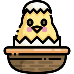 Chick In Egg  Icon