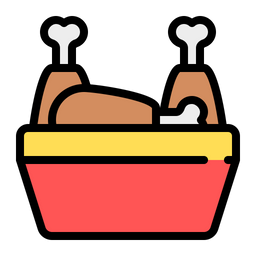 Fried Chicken Bucket  Icon