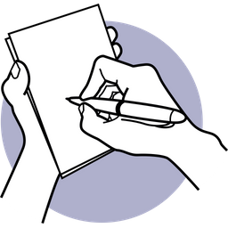 Writing On Pad  Icon