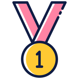 Medalha de primeiro lugar  Ícone