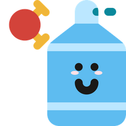 Cute Antiseptic Sanitizer foam soap germs  Icon