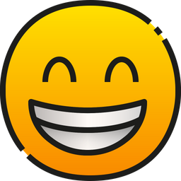 Grinning Face With Smiling Eyes  Icon