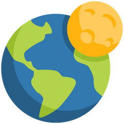 Earth Moon  Icon