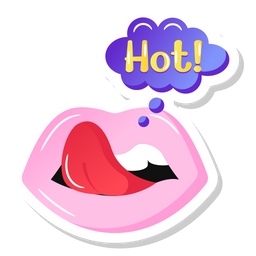 Sexy Lips Sticker  Icon