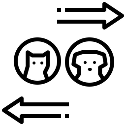 Tiertransfer  Symbol