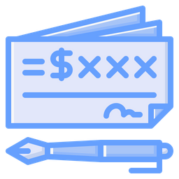 Bank Check  Icon