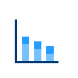 Stacked Bar Chart  Icon